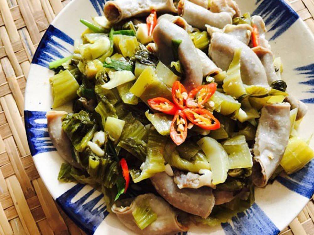 Lòng xào dưa công thức món ăn giữ gìn hạnh phúc