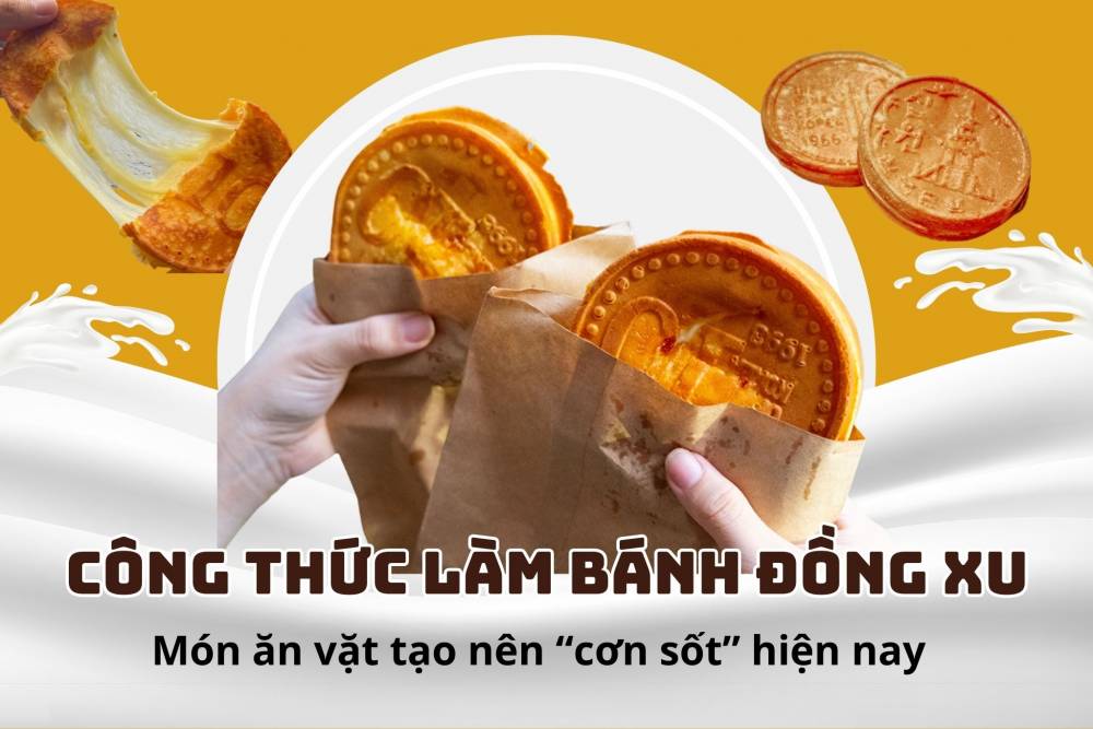 Công thức làm bánh đồng xu – Món ăn vặt tạo nên “cơn sốt” hiện nay